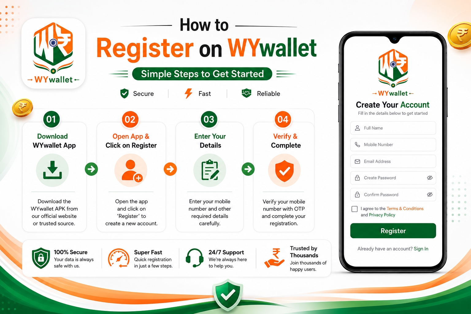 How to Register on WYwallet – Step by Step Guide